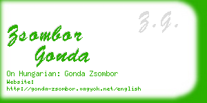 zsombor gonda business card